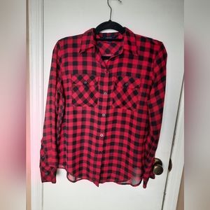 Chap's Buffalo Check sheer button up
